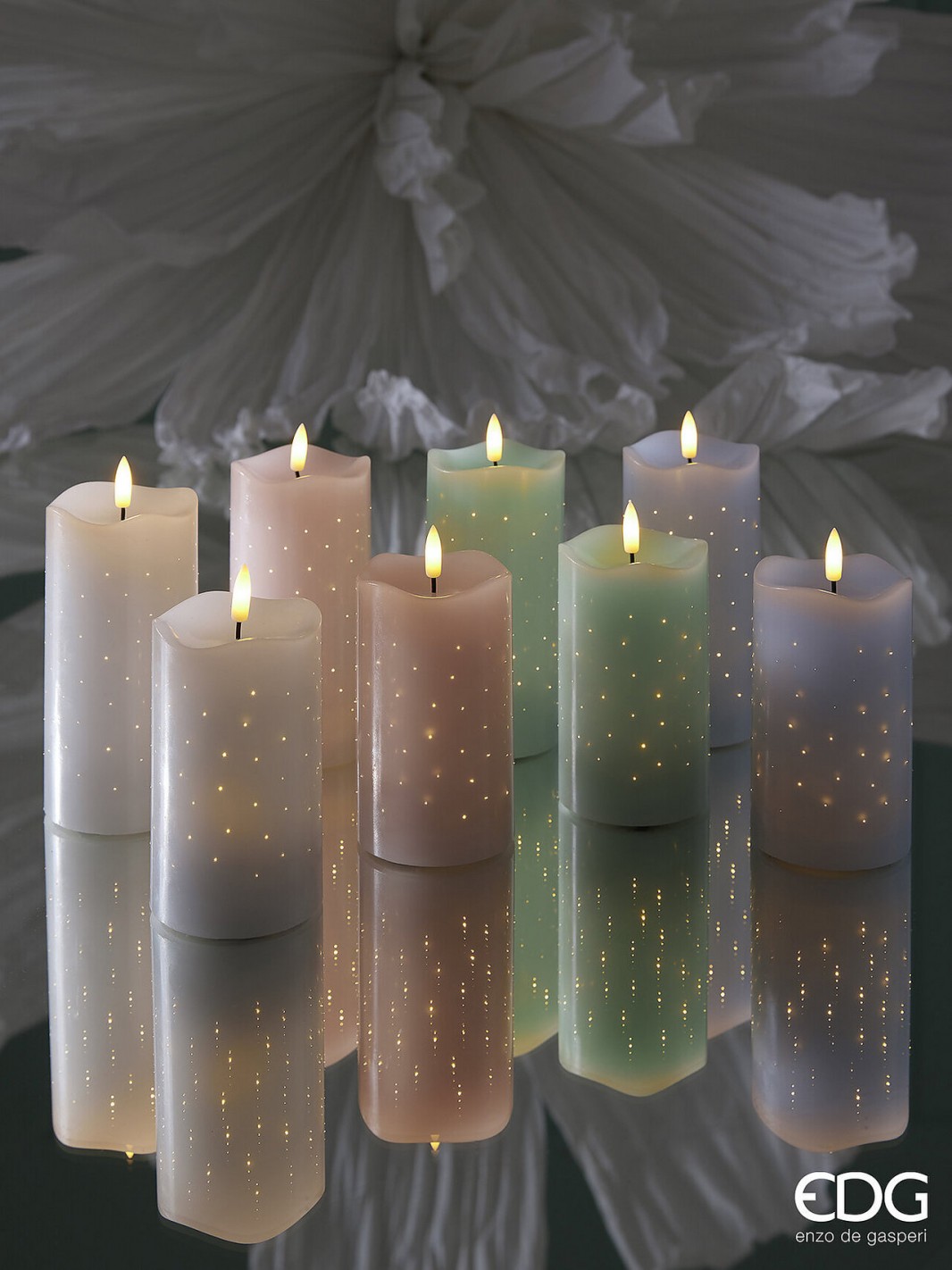 I135546 Led Candle Starry Moccolo H.15