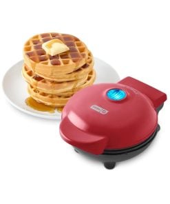 Dash Waffle Maker 10cm Plate red