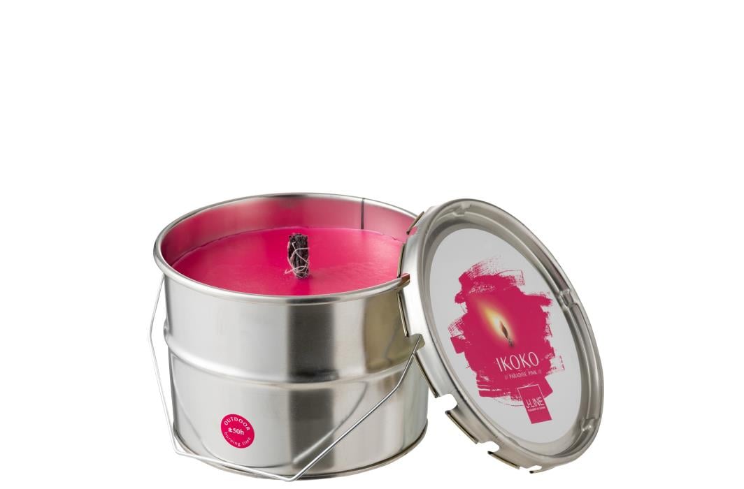 I134100-1 Outdoor Candle Ikoko Fuschia Small