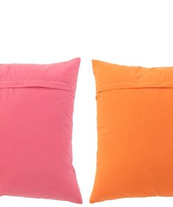 Cushion Ciao Amore Cotton Pink/Orange Assortment Of 2