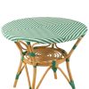 Dining Table Rattan Dark Green/White Dining Table Rattan Dark Green/White