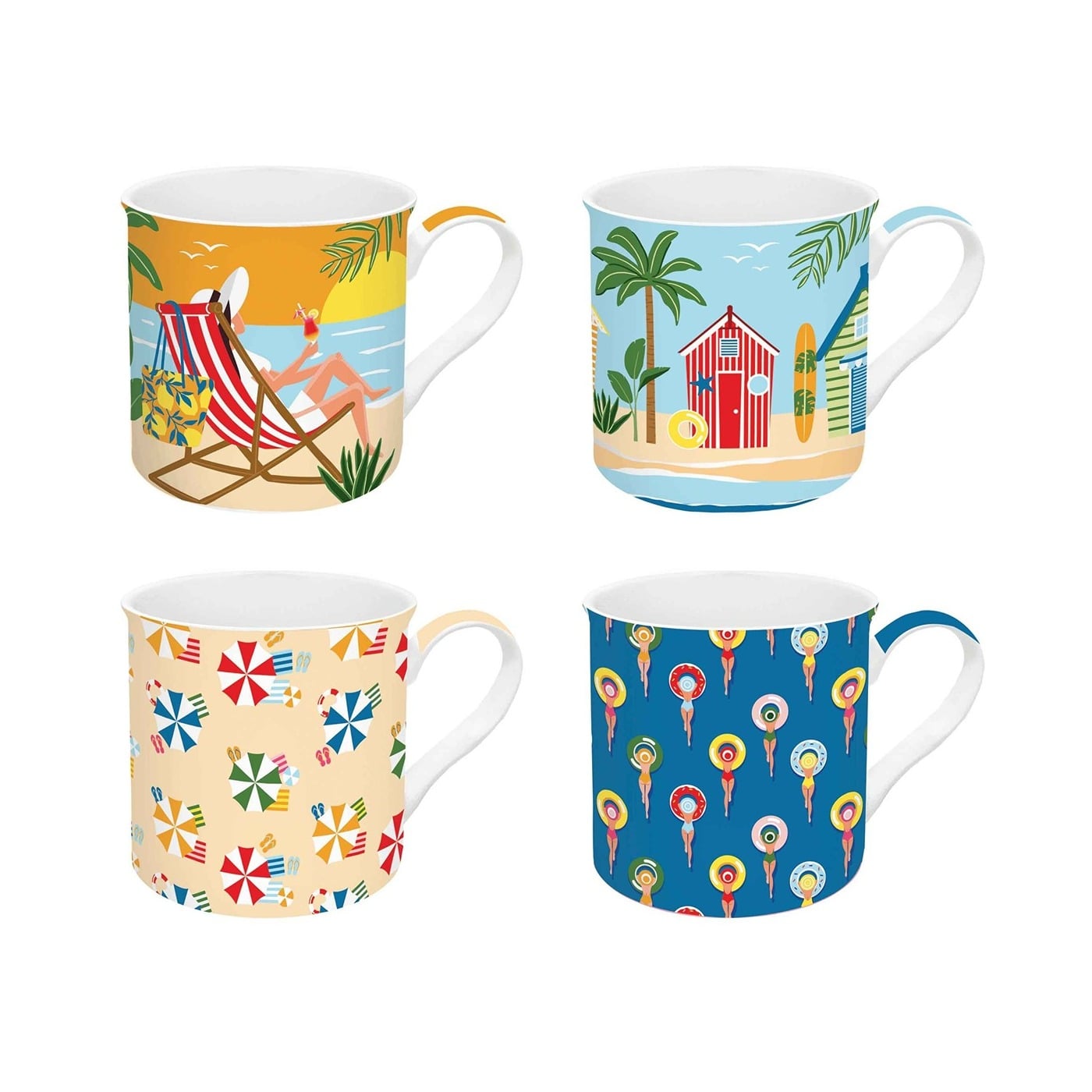 I136114 Easy Life Set Of 4 Mugs