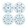 Easy Life Set Of 4 Blue Dessert Plates Exotic Vibes