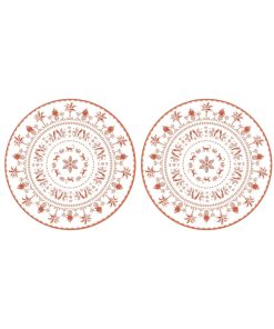 Easy Life Set Of 2 Orange Placemats Exotic Vibes