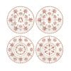 Easy Life Set Of 4 Orange Dessert Plates Exotic Vibes