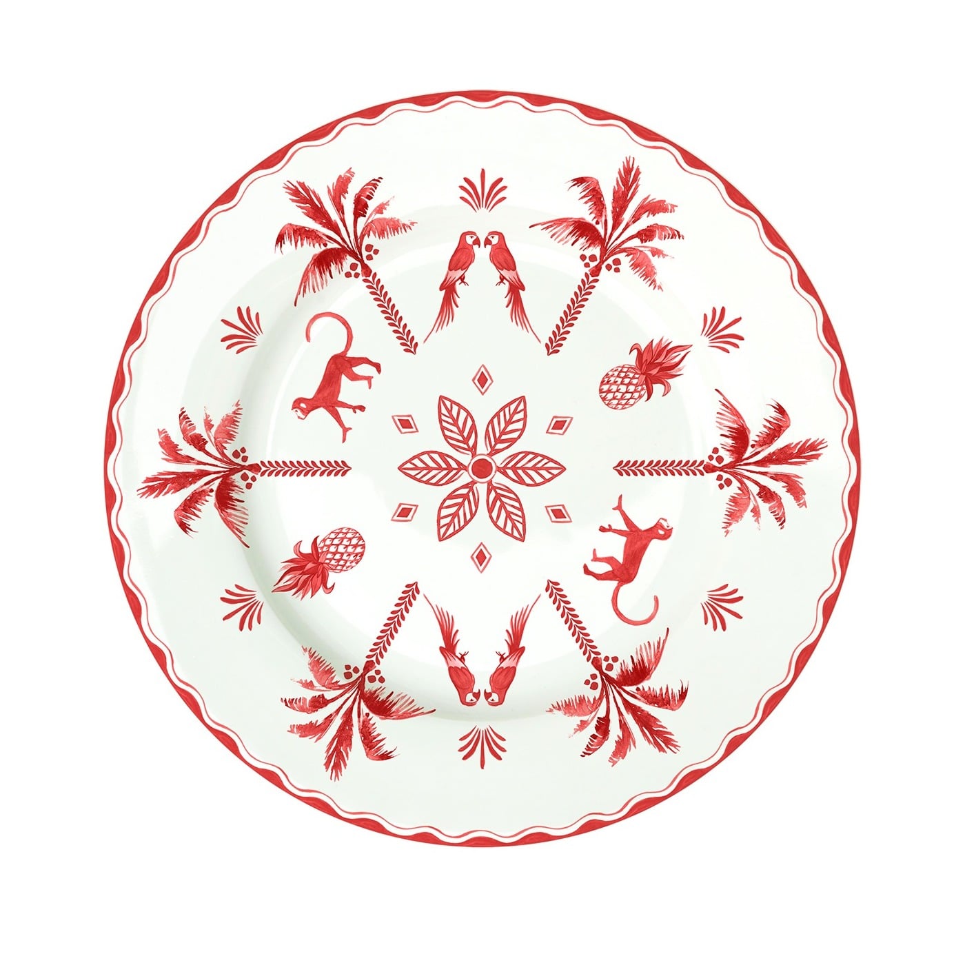 I136144 Easy Life Orange Dessert Plate Exotic Vibes