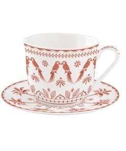 Easy Life Breakfast Cup With Orange Plate Exotic Vibes