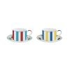 Easy Life Set Of 2 Cups & Saucers Easy Life Set Of 2 Cups & Saucers