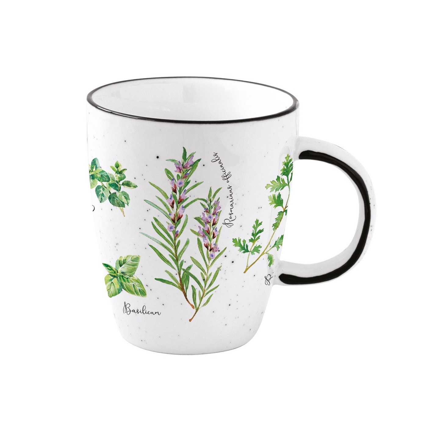 I136162 Easy Life Porcelain Mug Herbarium