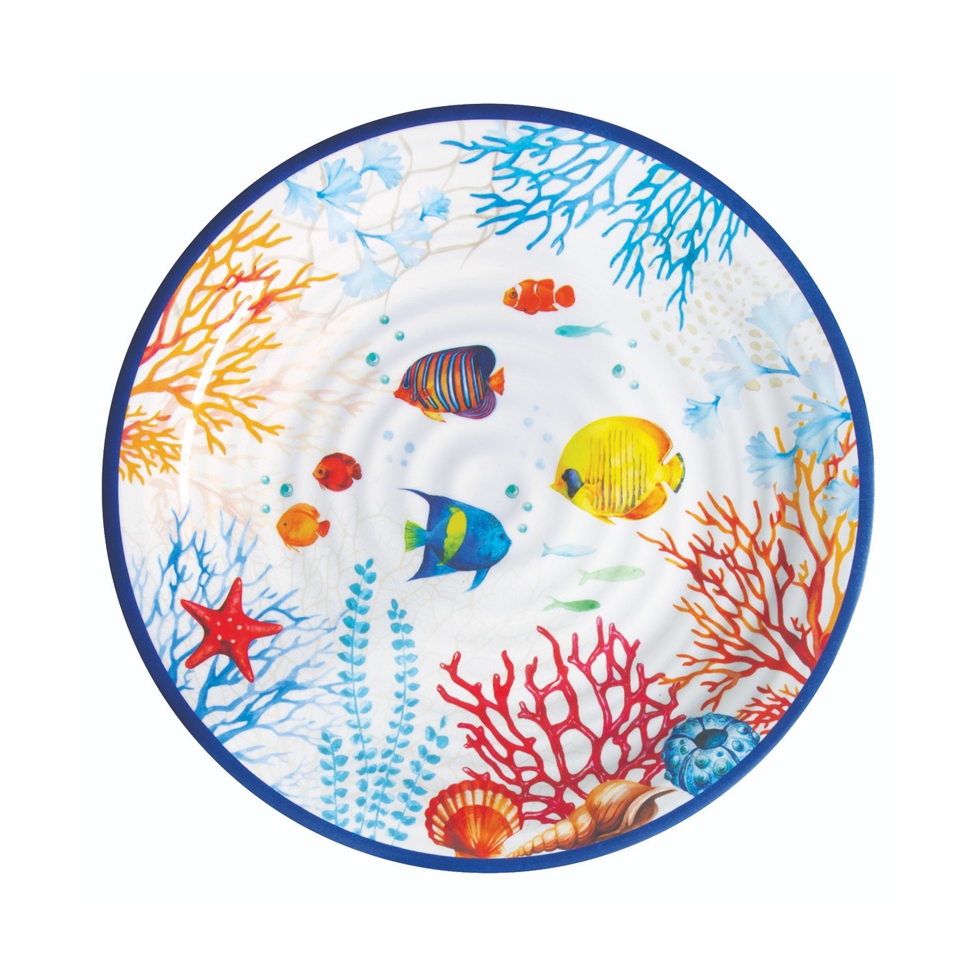 I136178 Easy Life Bora Bora Underwater Dessert Plate