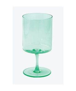 Easy Life Set Of 2 Rainbow Green Short Wine Glasses