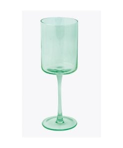 Easy Life Set Of 2 Rainbow Green Long Wine Glasses