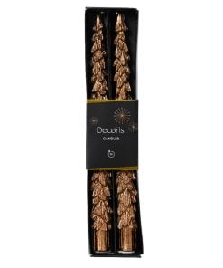 Dinner candle paraffin dinner candle tree metallic