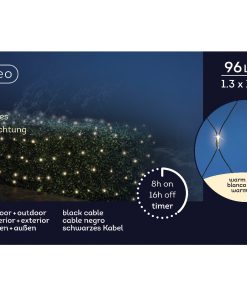 Alternative view of LED net lights steady outdoor