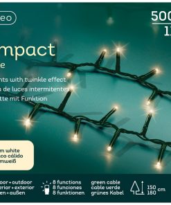 Alternative view of LED compact lights 8 function twinkle effect outdoor