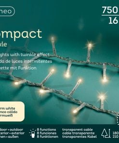 LED compact lights 8 function twinkle effect outdoor