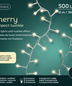LED cherry lights 8 function twinkle effect outdoor