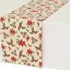 Tablerunner cotton rectangular gold lurex