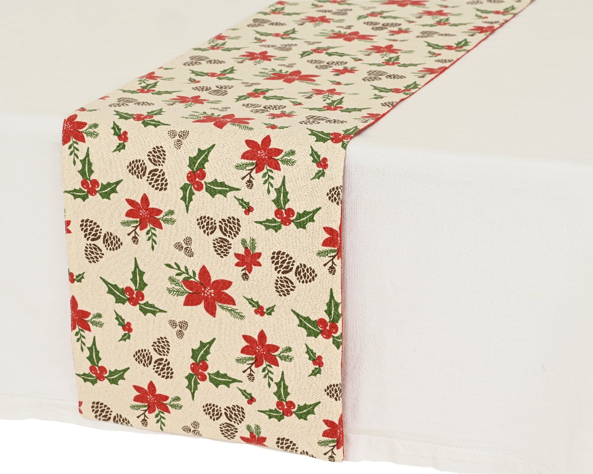Tablerunner cotton rectangular gold lurex Tablerunner cotton rectangular gold lurex