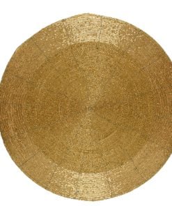 Placemat glass round beads