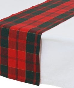 Tablerunner cotton rectangular check