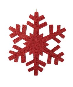 Red Outdoor Snowflake 60Cm