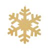 Gold Outdoor Snowflake 60Cm