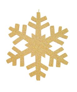 Gold Outdoor Snowflake 60Cm