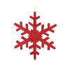 Red Outdoor Glt Snowflake 75Cm