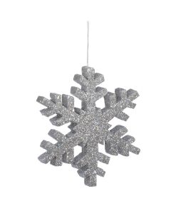 Silver Outdoor Snowflake 75Cm