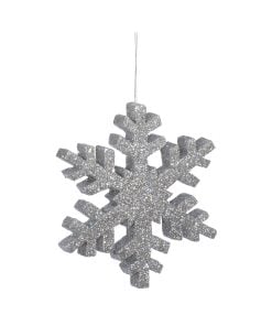 Silver Outdoor Snowflake 90Cm