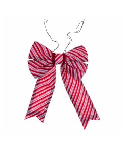 Red-White Nylon Uv Bow 15Cm