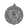 Pewter Shiny Merc Ball 15Cm