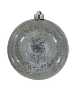 Pewter Shiny Merc Ball 15Cm