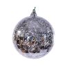 Silver Mirror Mercury Orn 10Cm Silver Mirror Mercury Orn 10Cm