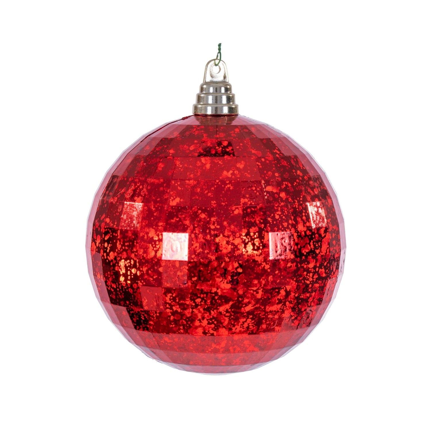 Red Mirror Mercury Orn 10Cm Red Mirror Mercury Orn 10Cm