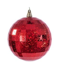 Red Mirror Mercury Orn 20Cm