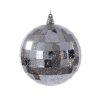Silver Mirror Mercury Orn 20Cm Silver Mirror Mercury Orn 20Cm