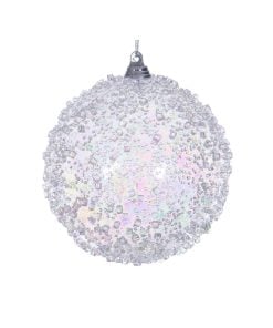 Clear Irridescent Ball 10Cm