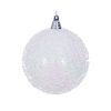 White Iridescent Bead Bal 15Cm
