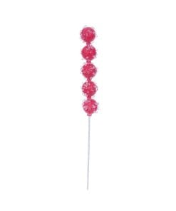 Red Icy Sugar Ball Pick 39Cm