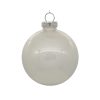 White Glitter Clear Ball 10Cm