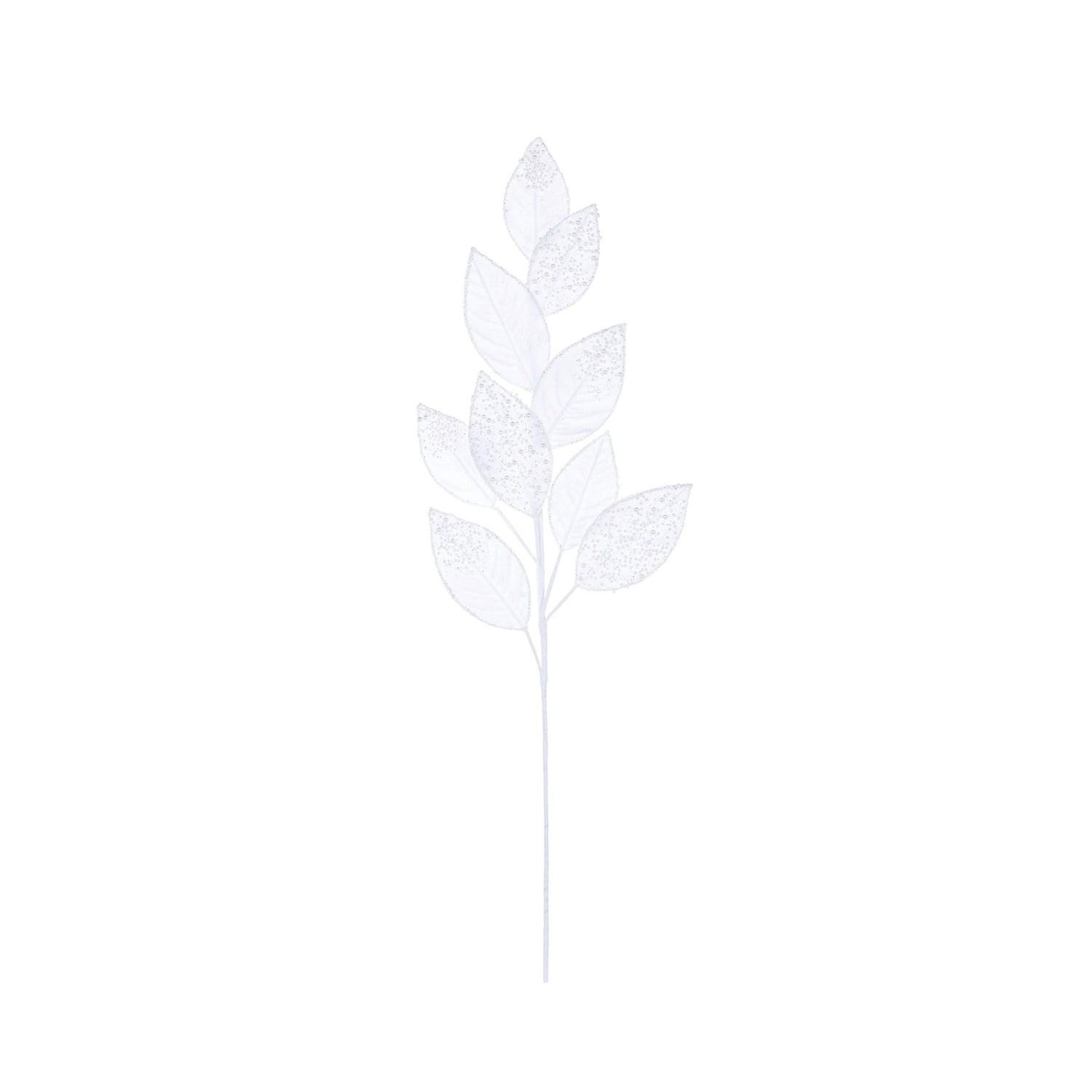 White Velvet Pearl Leaf Spray White Velvet Pearl Leaf Spray