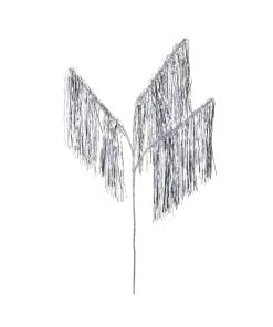 Silver Tinsel Icicle Tip Spray