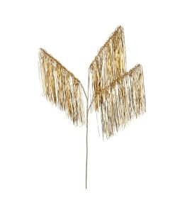 Champagne Tinsel Icicle 3-Tip