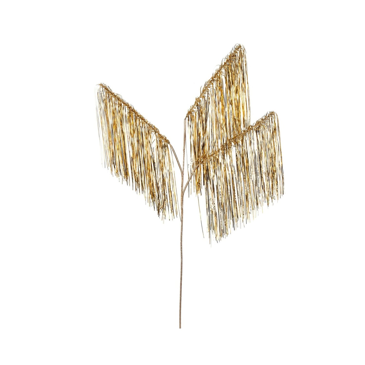 Champagne Tinsel Icicle 3-Tip Champagne Tinsel Icicle 3-Tip