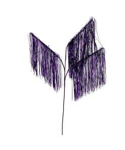 Purple Tinsel Icicle Tip Spray