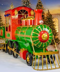 Xl Christms Train With Cart & Lan The Flying Santa