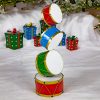 Stacked Drums Christmas Topiary
