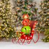 30.5 Inch Christmas Sleigh With Giant Jingle Bell